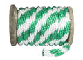 Solid Braid Utility Rope Green & White 1/4 inch x 1000 Feet G5978
