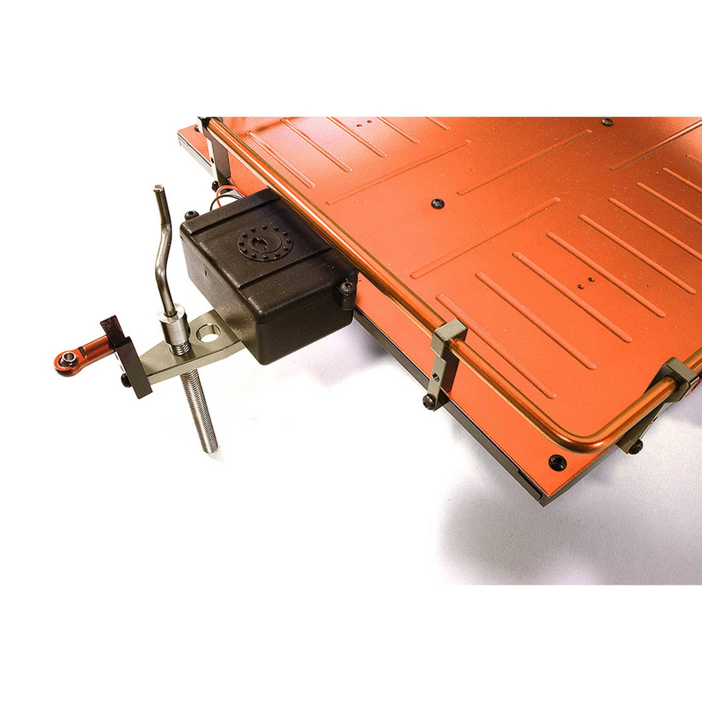 Orange Alloy Flatbed Dual Axle Car Trailer R7899