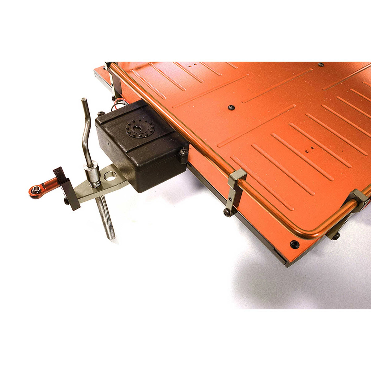 Orange Alloy Flatbed Dual Axle Car Trailer R7899