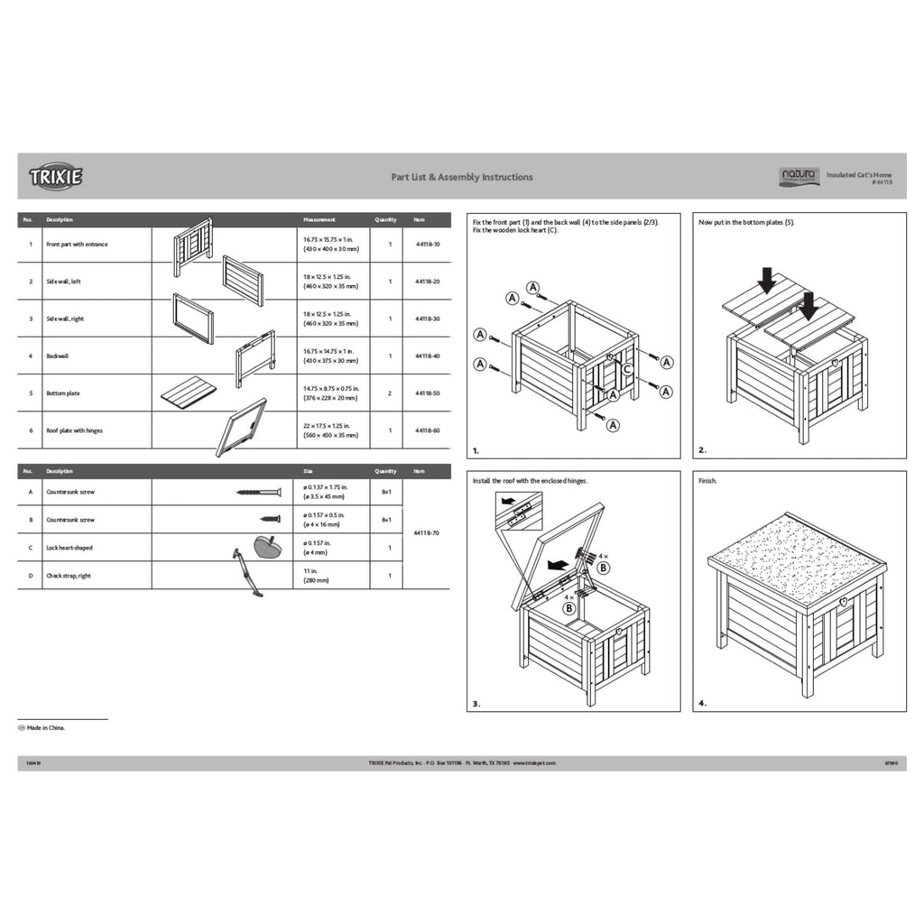 Insulated Small Cat Home M4086