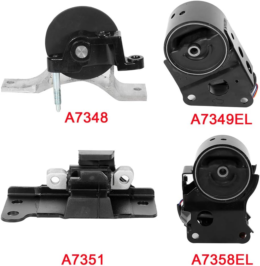 Engine Motor Set 4PCS 3.5L Pack of 2 X230