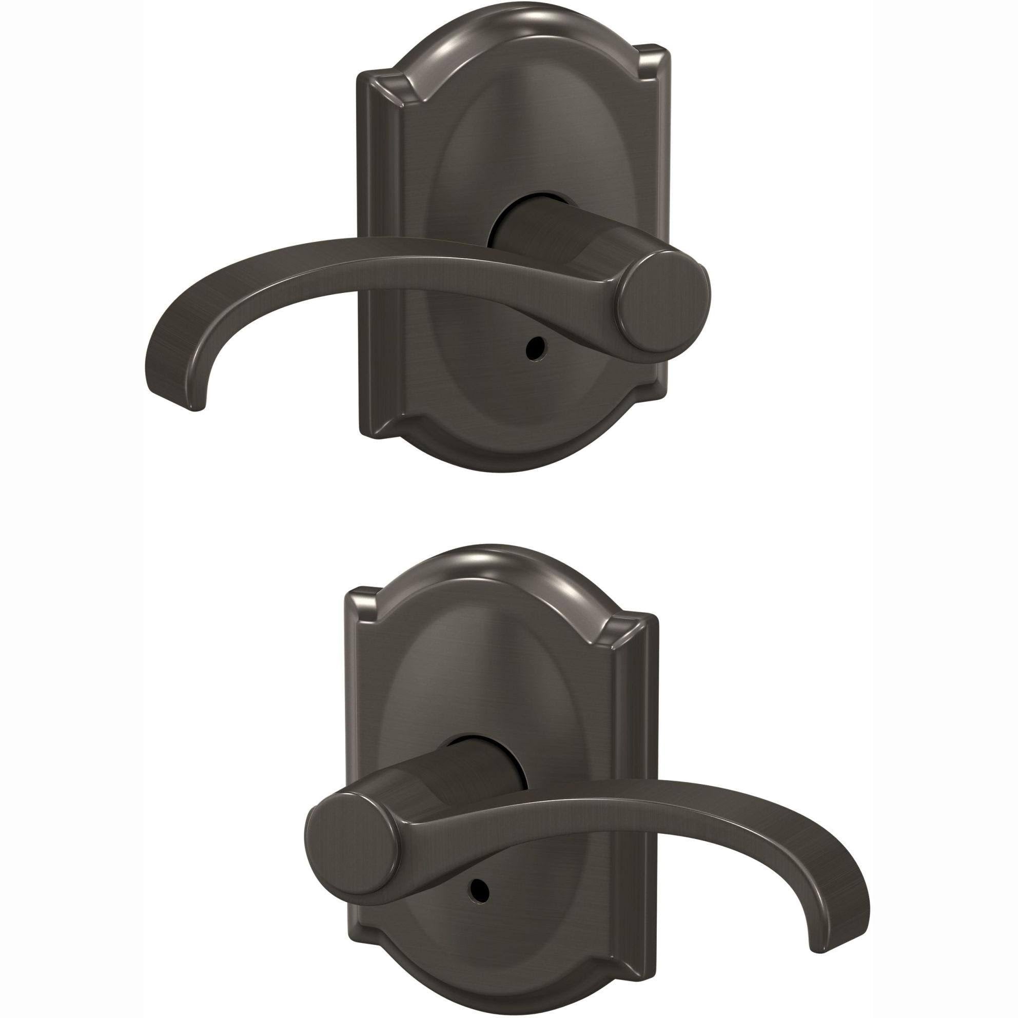 Black Non-Turning Lever with Camelot Trim W645765