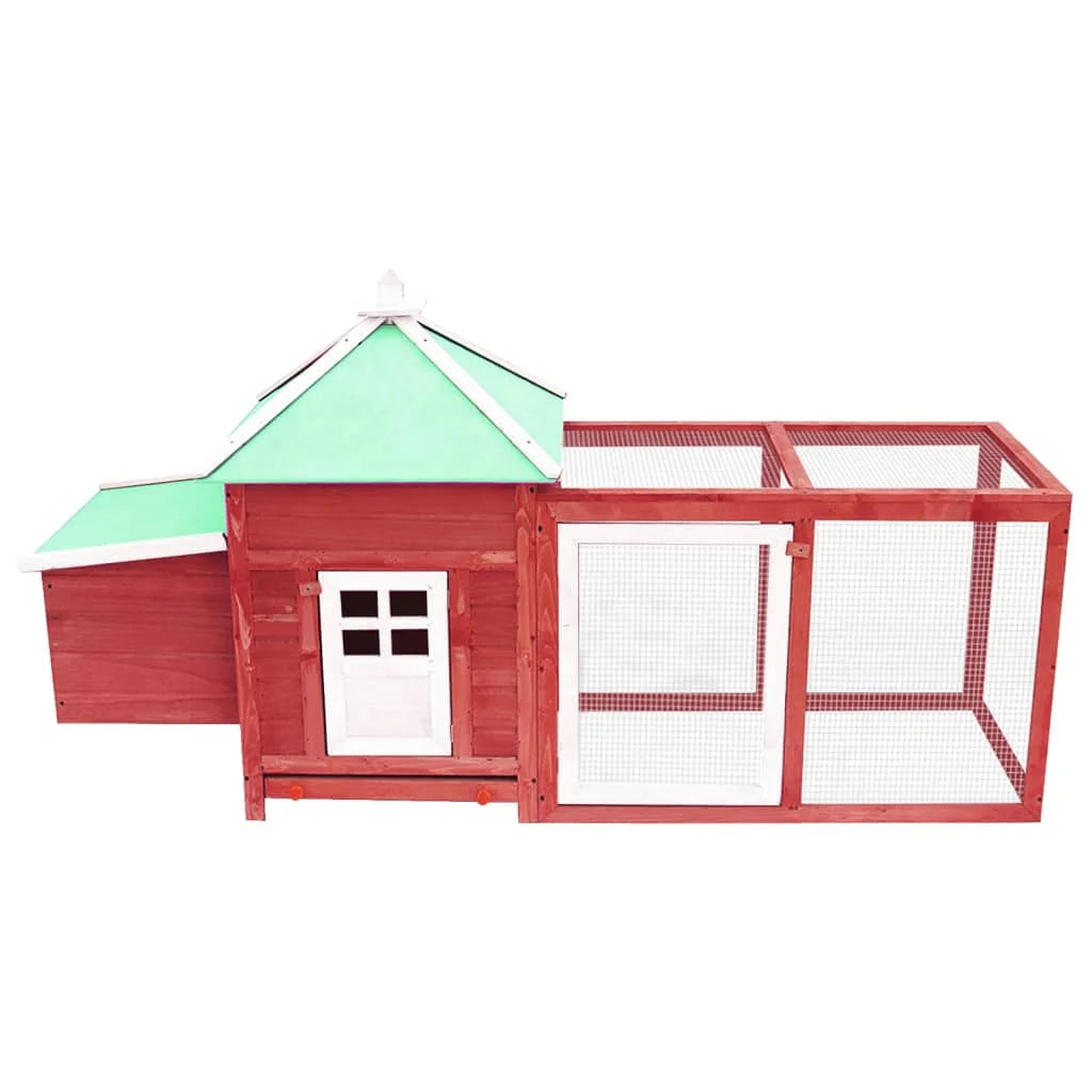 Gray Solid Firwood Chicken Coop with Nest Box M5197