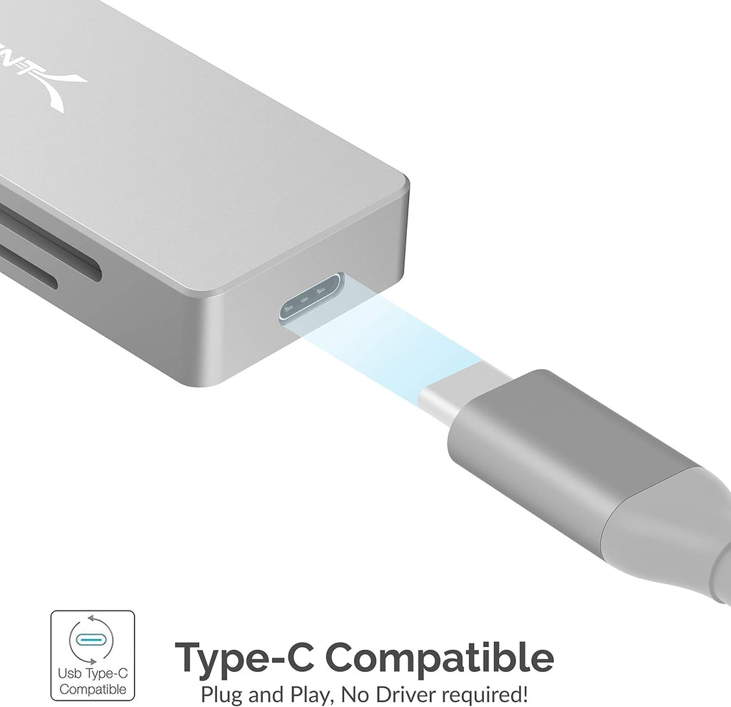 5 in 1 USB C Multi-Port HUB with SD & Micro SD Card-Reader, HDMI 2.0 Port, 2 x USB 3.0 Ports N229