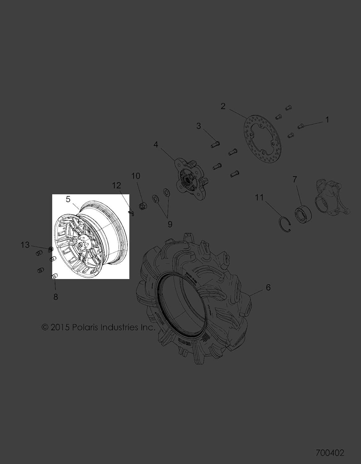 14X7 Wheel P313254