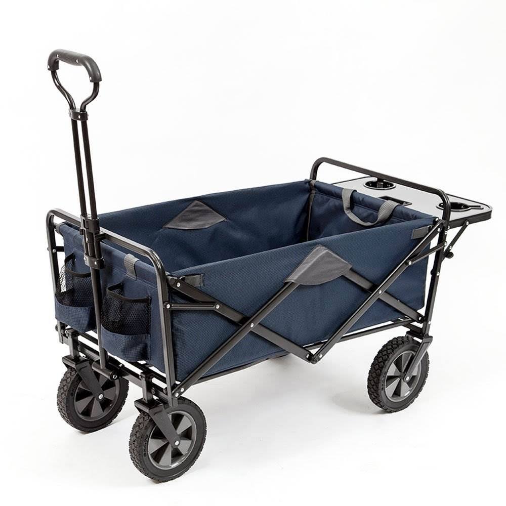 Navy Collapsible Utility Wagon Cart with Table B280841