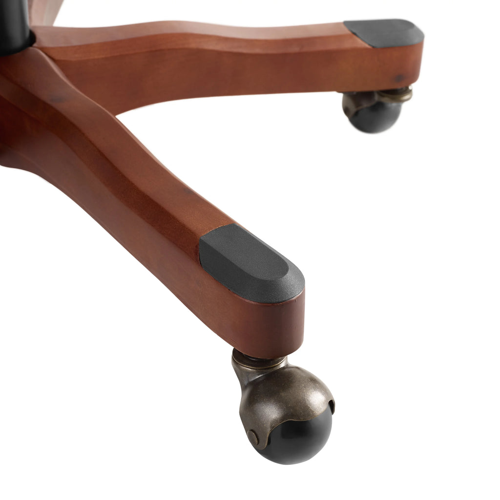 Off-White Swivel Manager's Chair with Adjustable Height F403583