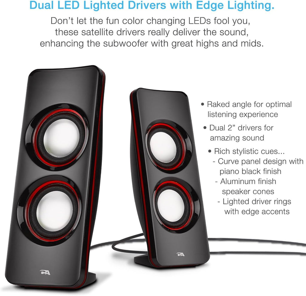 2.1 Bluetooth Subwoofer Speaker System, Pack of 2 G335377
