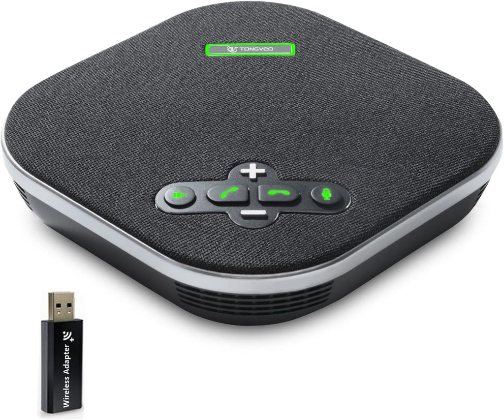 Wireless Conference Speaker with 4 Mics for 10-12 People C638