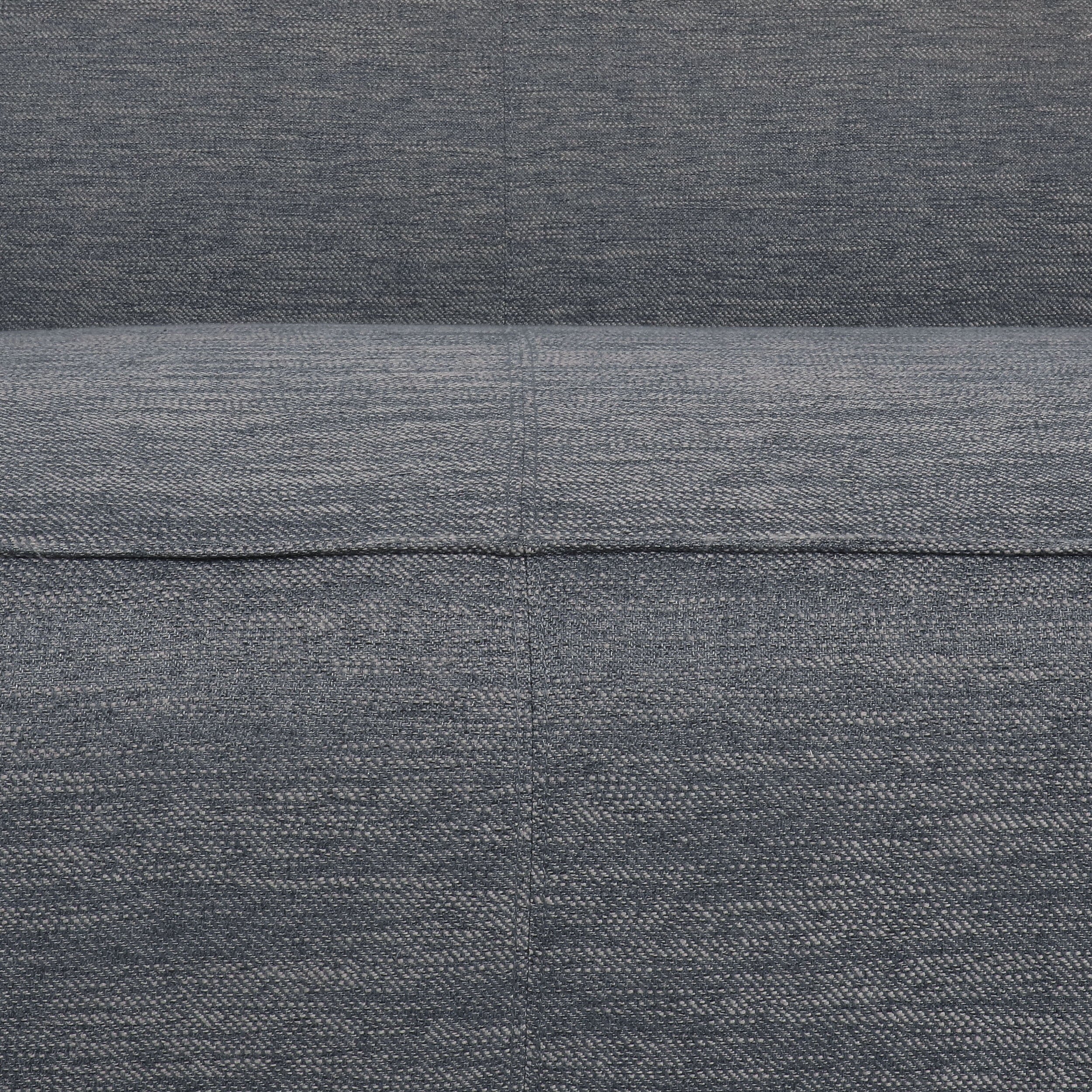 Charcoal Fabric Upholstered Loveseat V499025