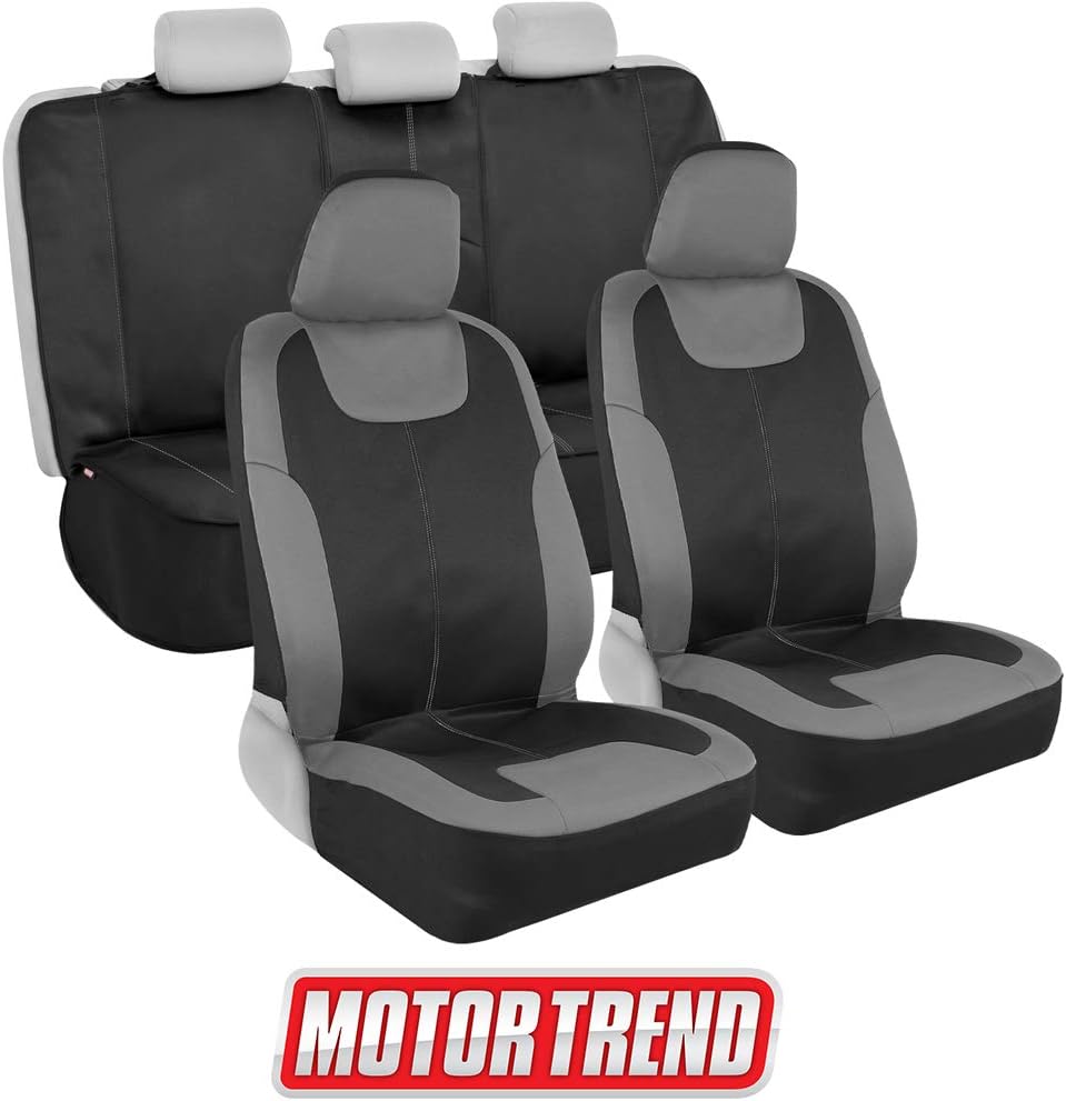 Gray Waterproof Neoprene Car Seat Covers, Full Set, Pack of 2 K461597