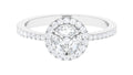 925 Sterling Silver Moissanite Engagement Ring B115790
