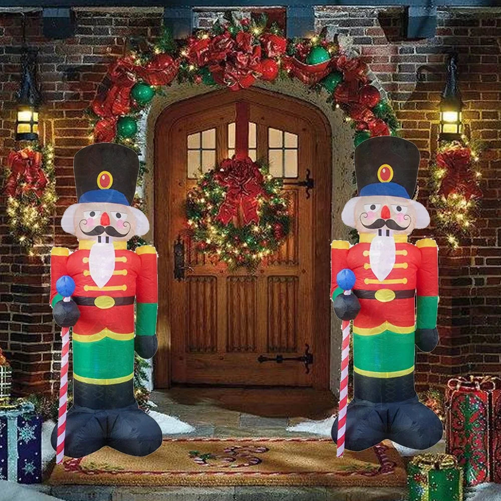 8 Ft Nutcracker Christmas Inflatable Yard Decoration Y982