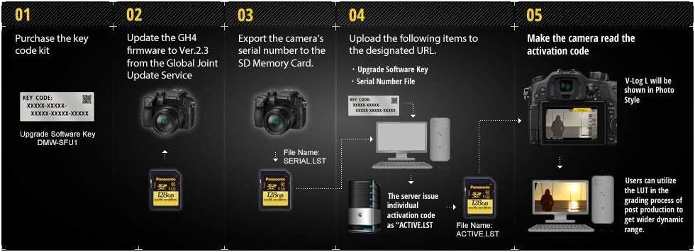V-LOG L Firmware Upgrade for GH4 Camera L200