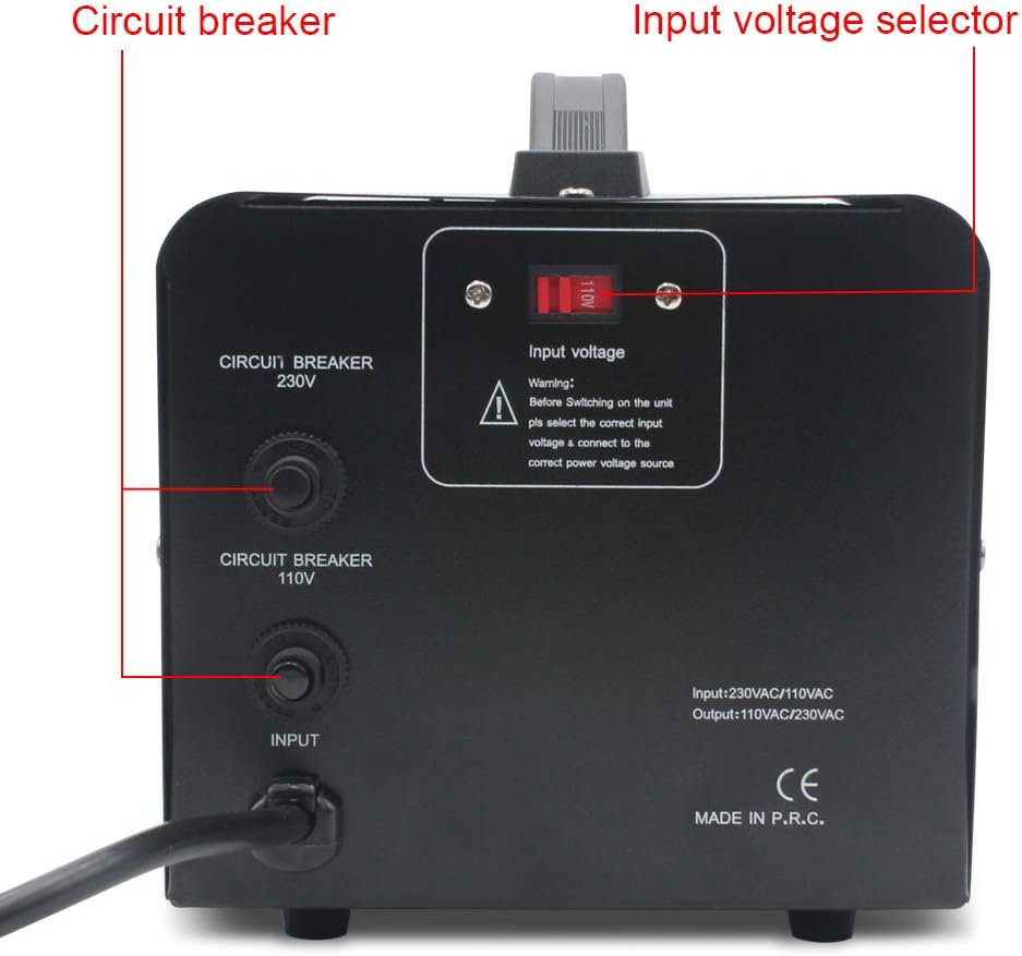 Voltage Transformer Converter 2000 Watt Step Up/Down with 2 US Outlets, 2 Universal Outlets Pack of 2 N805