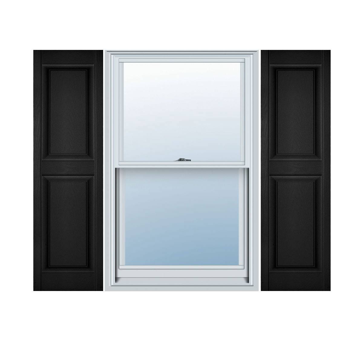 12W x 43H Vinyl Raised Panel Shutters V194035