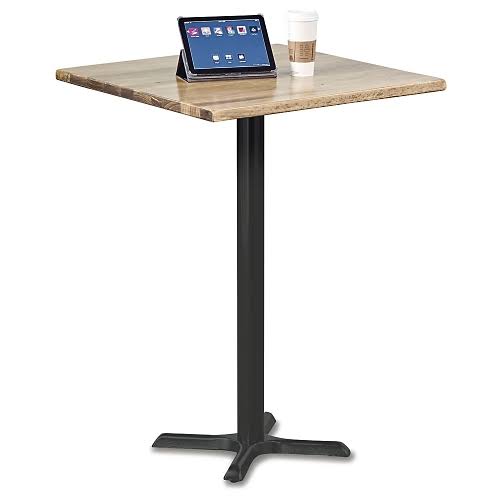 Espresso Distressed Finish Solid Wood Top Bar Height Table K83480