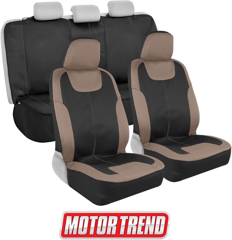 Gray Waterproof Neoprene Car Seat Covers, Full Set, Pack of 2 K461597