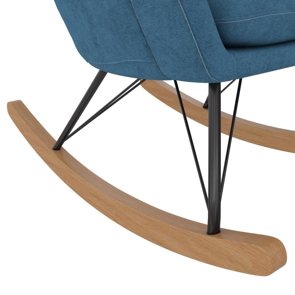 Blue Rocker Chair with Storage Pockets I5536