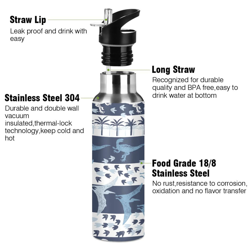 Stainless Steel Insulated Water Bottle with Straw Lid X470736