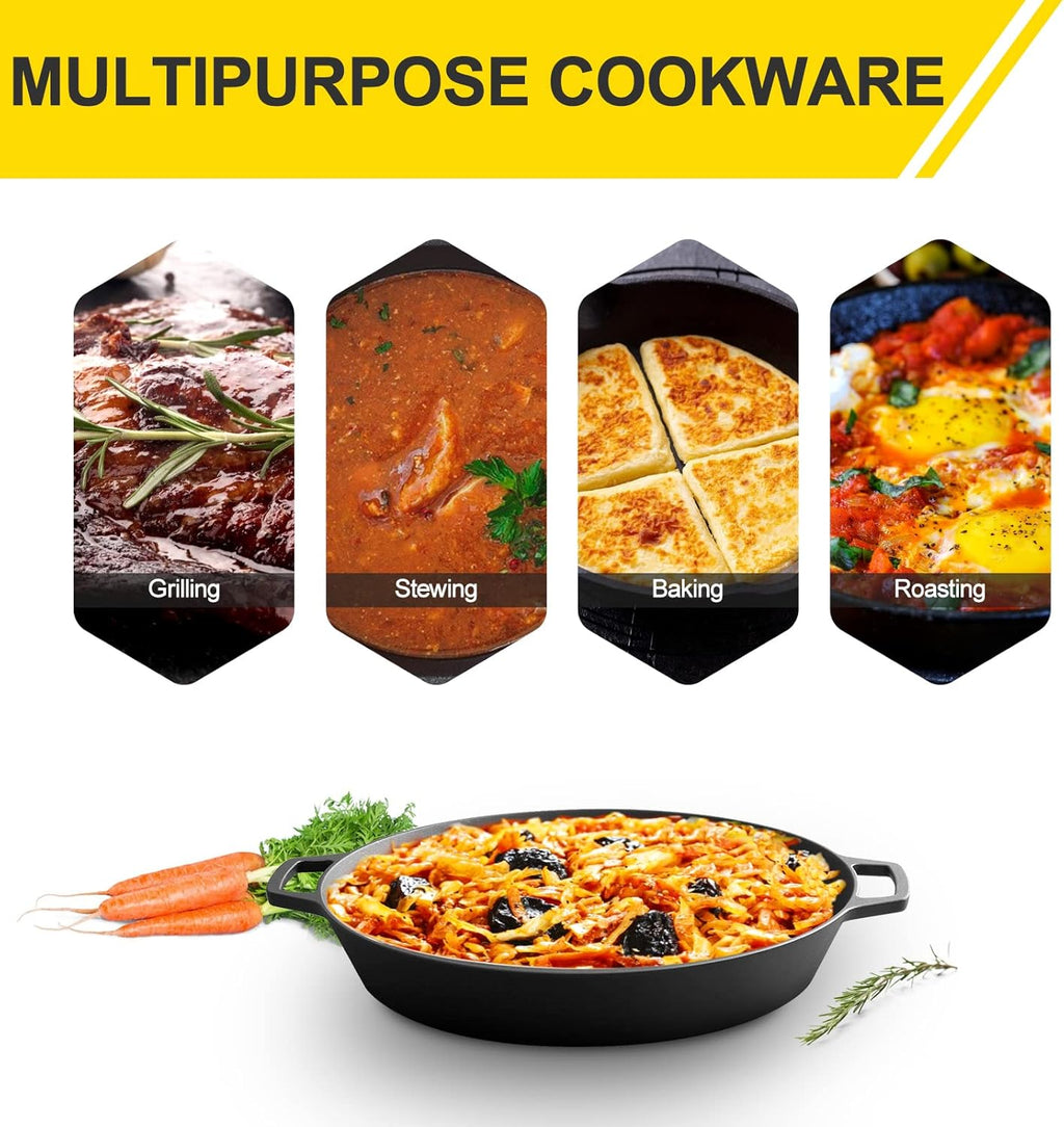 Large 17 Inch Cast Iron Skillet M349