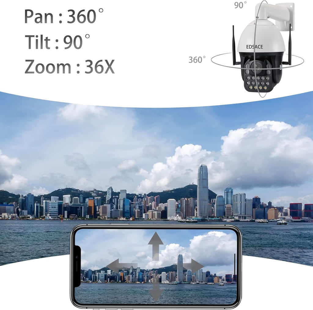 5MP PTZ Camera 36X Optical Zoom Security Speed Dome Camera C2048
