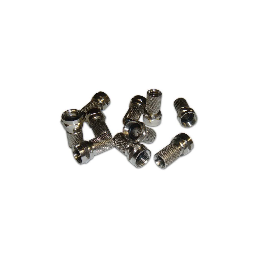 CATV F Twist-On Connector, RG6, Pack of 100 H644