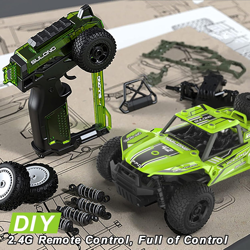1:18 Scale 2.4GHz 4WD Remote Control Car with 2 Batteries Pack of 2 G657642