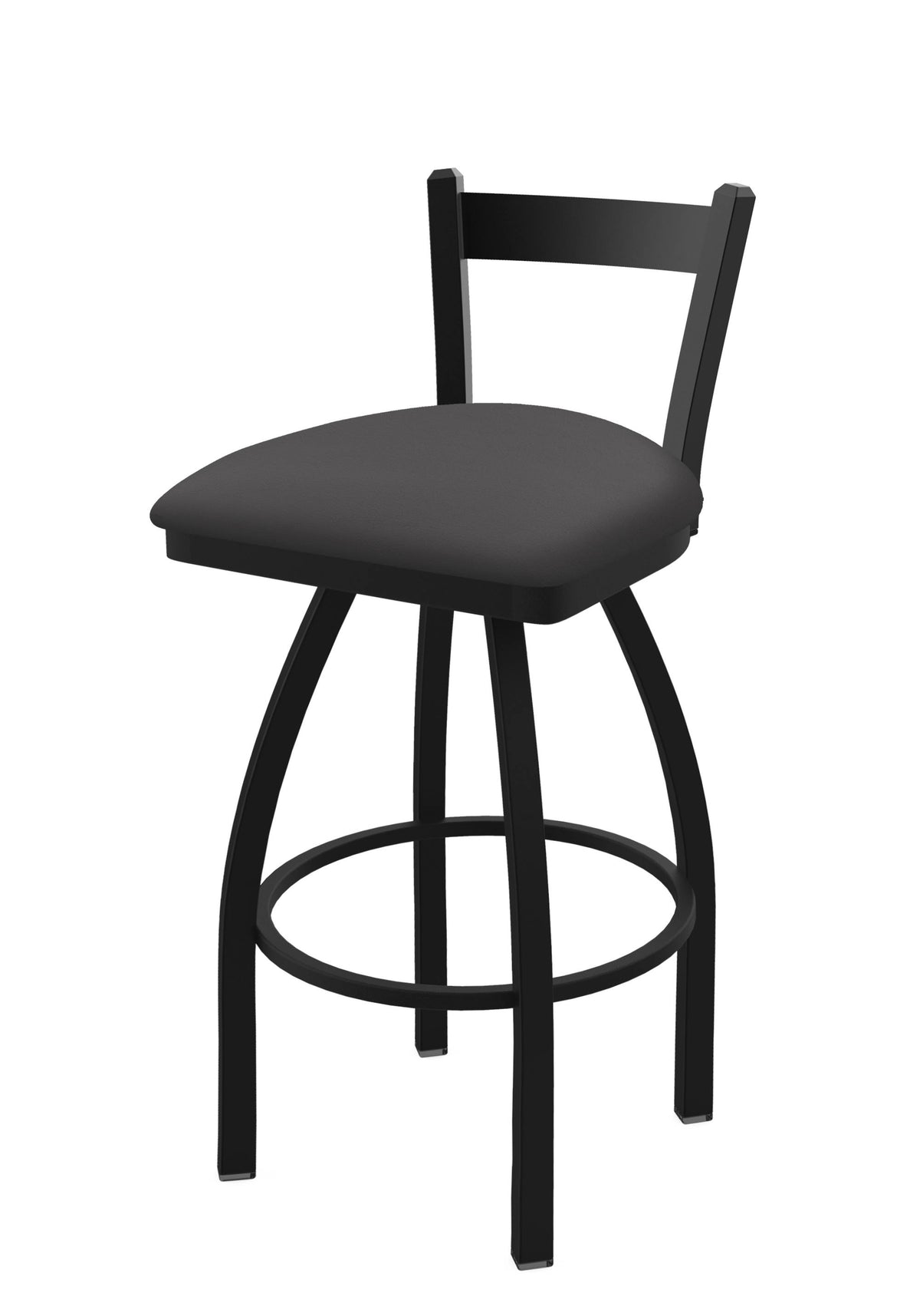 30 inch Low Back Swivel Bar Stool with Black Wrinkle Finish E77933