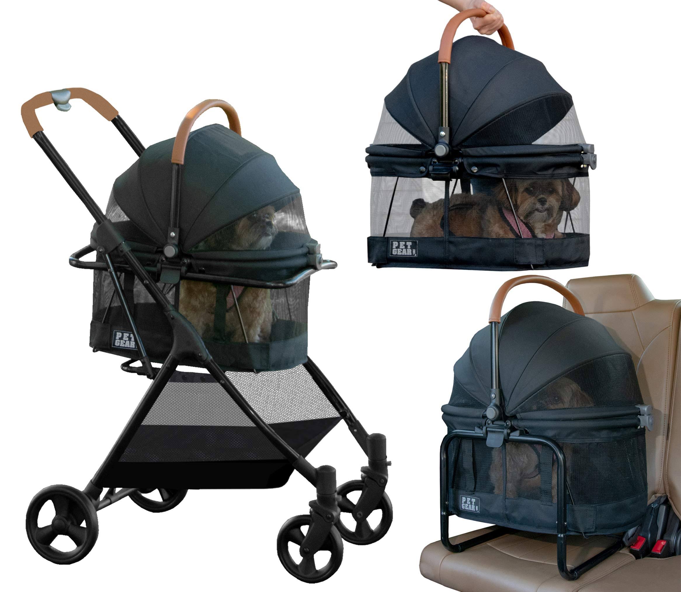 Jet Black Dog & Cat Stroller F959