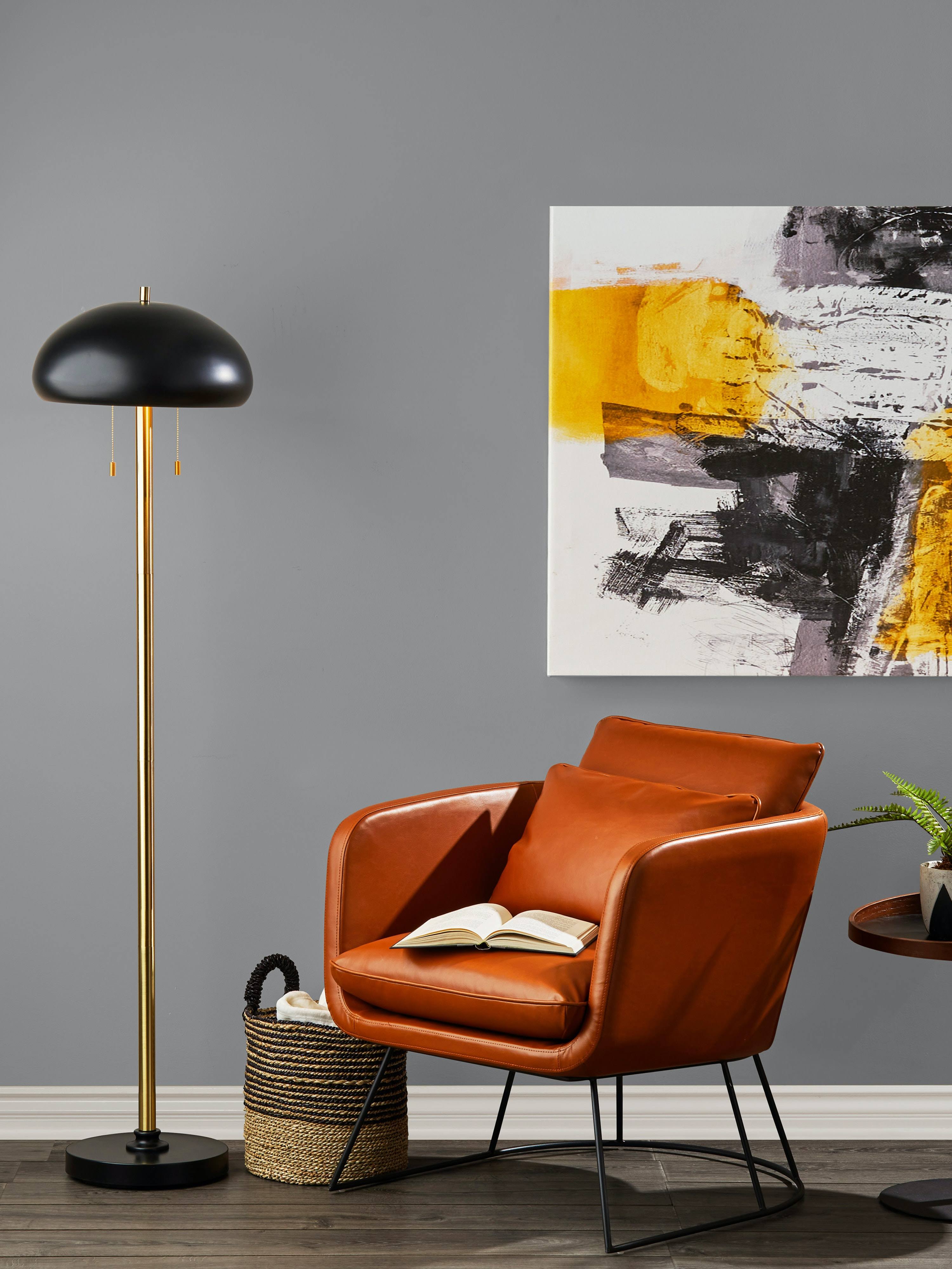 Black Cap Floor Lamp Q66299