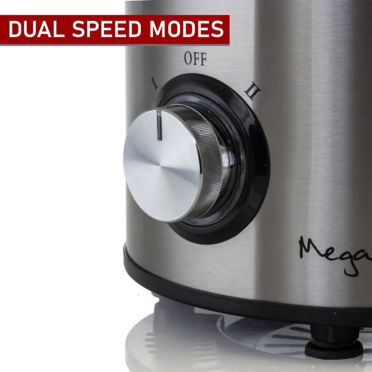 Silver Dual-Speed Centrifugal Juicer H7661