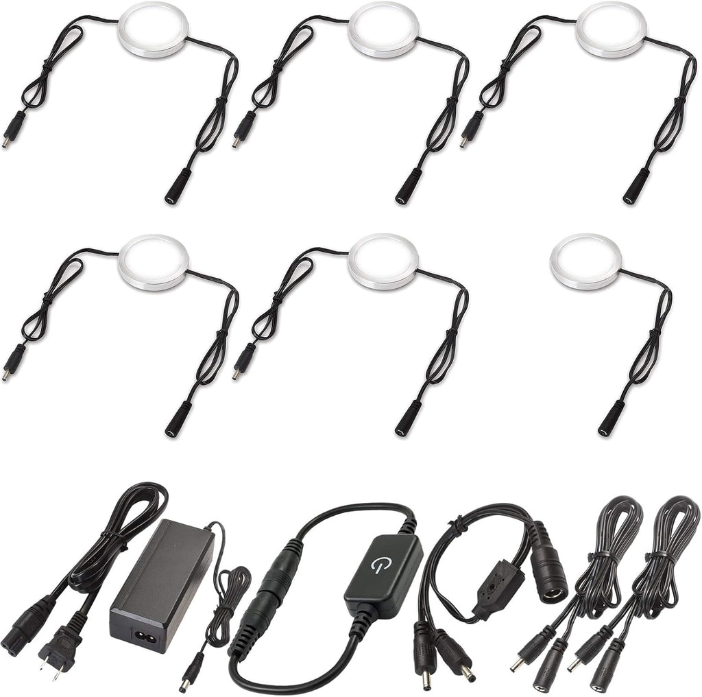 Under Cabinet LED Lighting Kit, 12 Lights, Warm White B772317