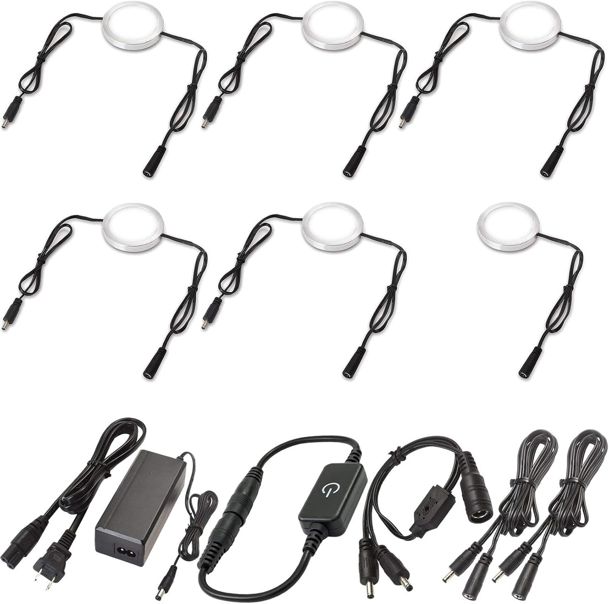 Under Cabinet LED Lighting Kit, 12 Lights, Warm White B772317