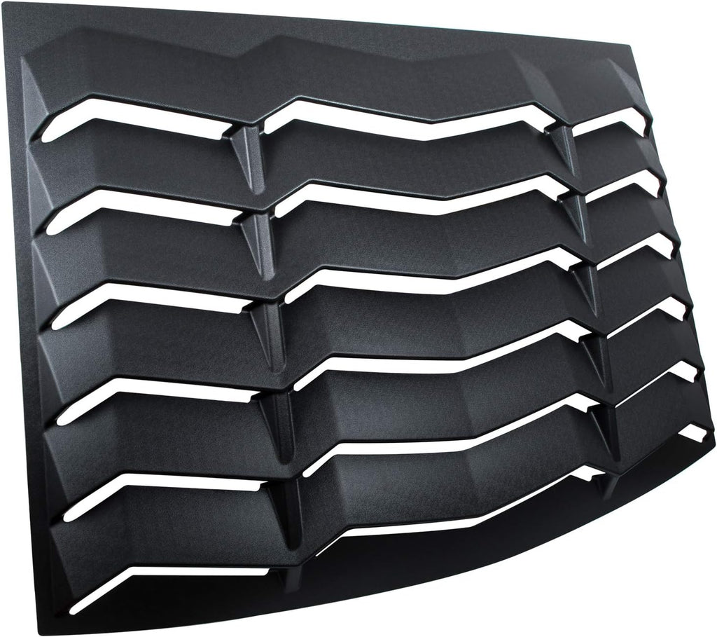 Rear Window Louvers Sun Shade Cover Matte Black A1043