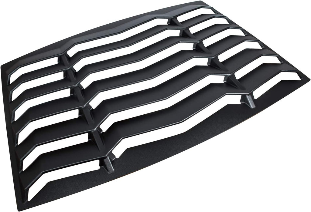 Rear Window Louvers Sun Shade Cover Matte Black A1043