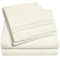 4 Piece King Bed Sheet Set - Ivory U737425