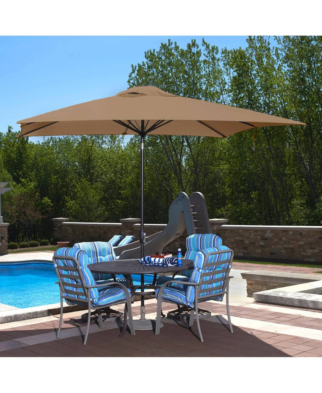8 x 10 Rectangular Market Umbrella P7975