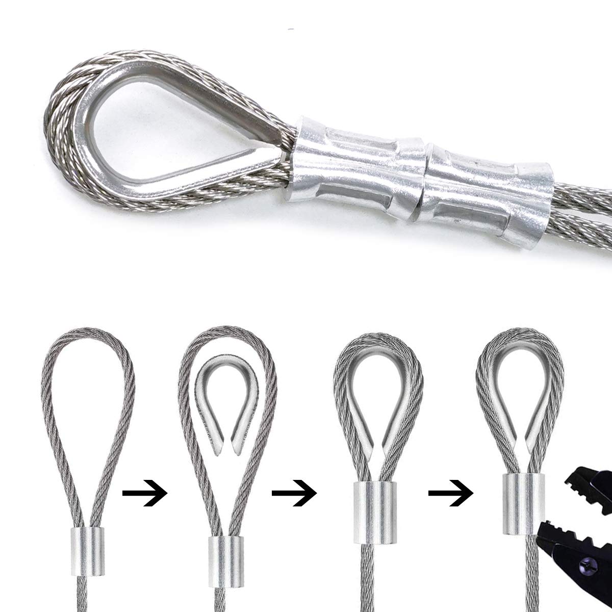 1/8 Cable Railing Kit with 400ft Stainless Steel Cable Wire X87820