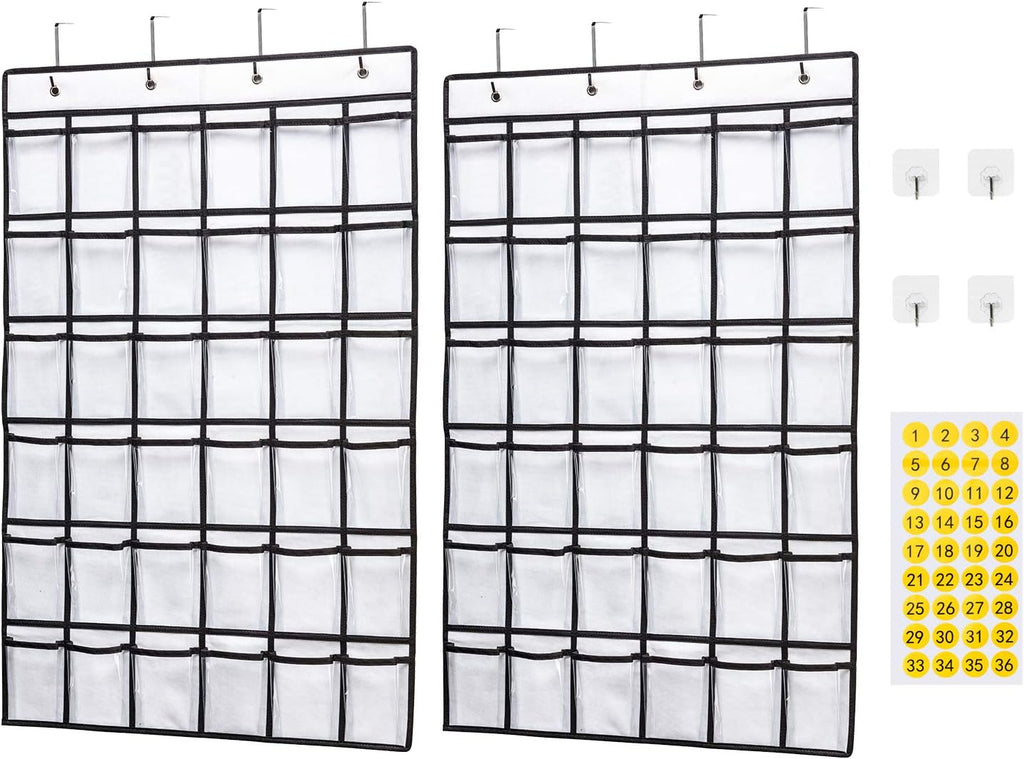 36 Clear Pocket Chart with 36 Number Sticker N8179