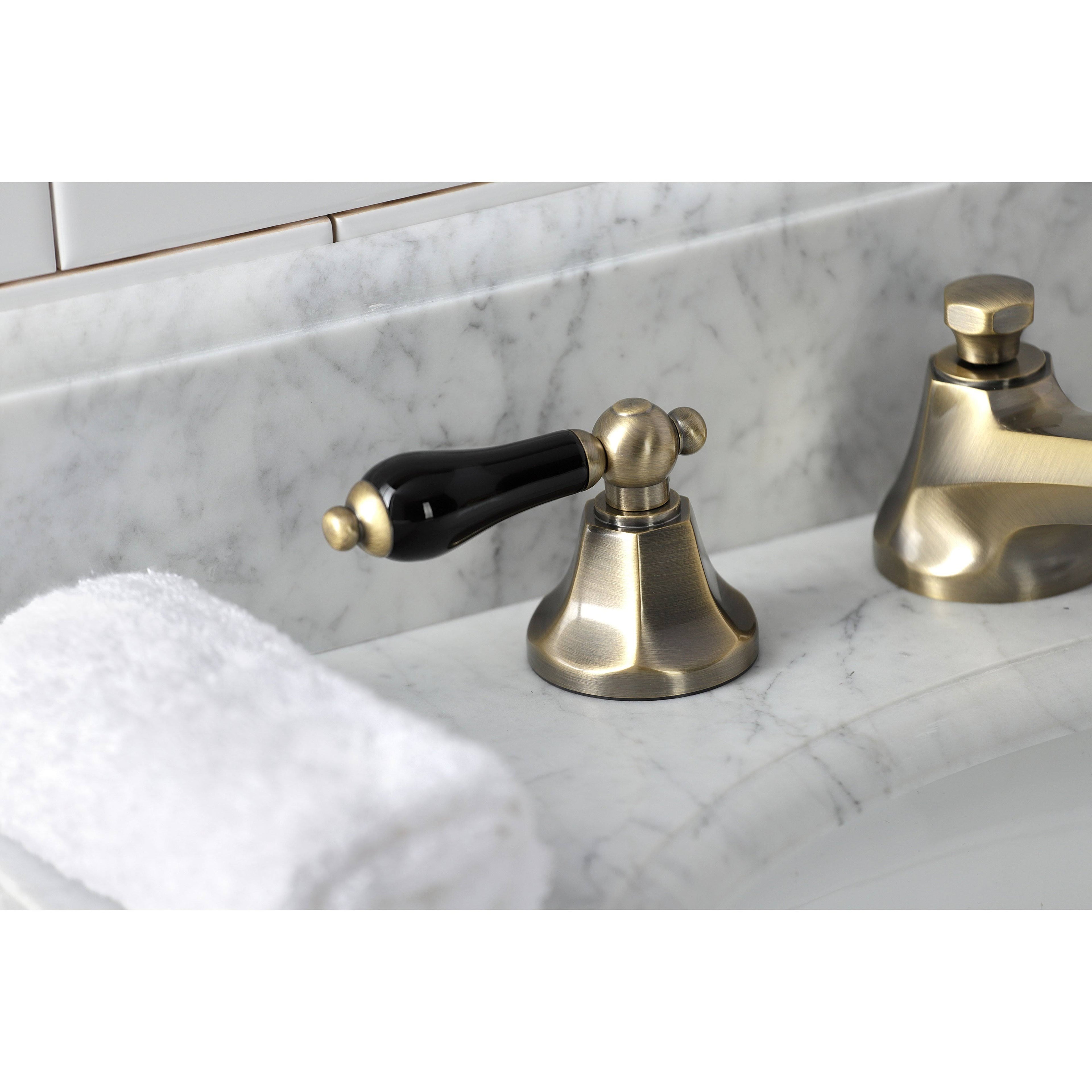 Polished Nickel Widespread Bathroom Faucet A449