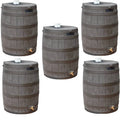 50 Gallon Plastic Rain Barrel with Brass Spigot (5 Pack) Q48465