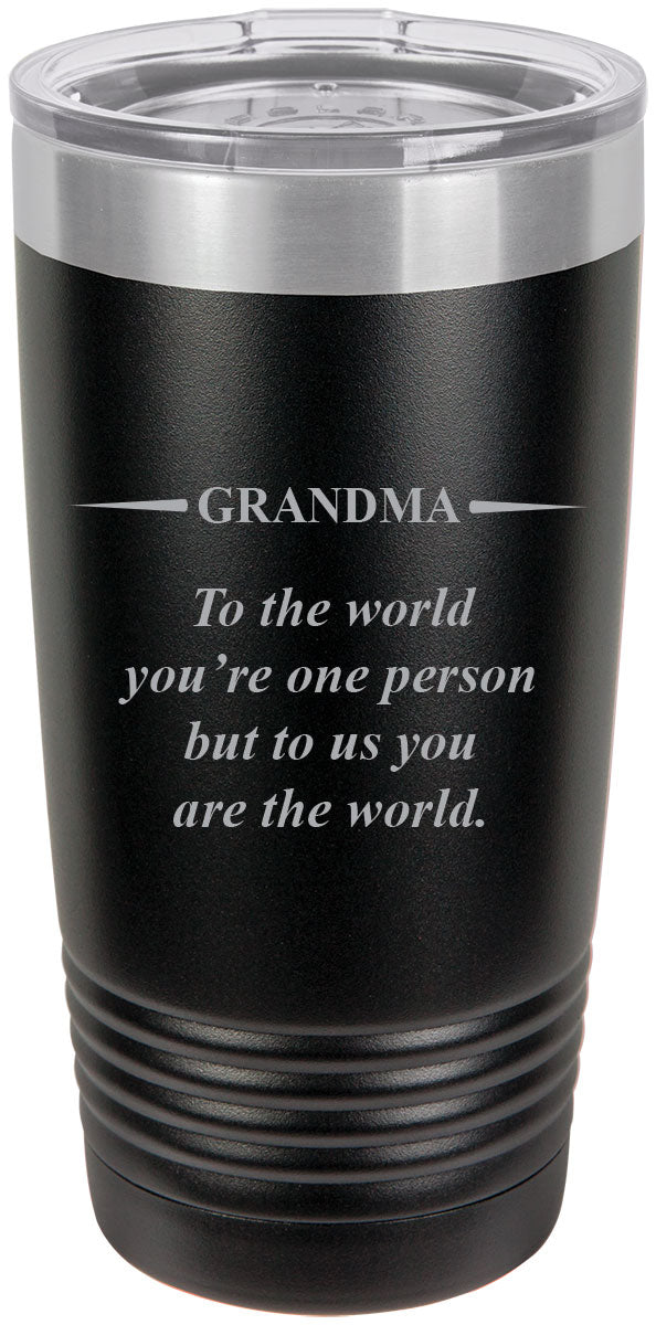 Black Stainless Steel Insulated Tumbler 20 Oz Travel Coffee Mug Q132720