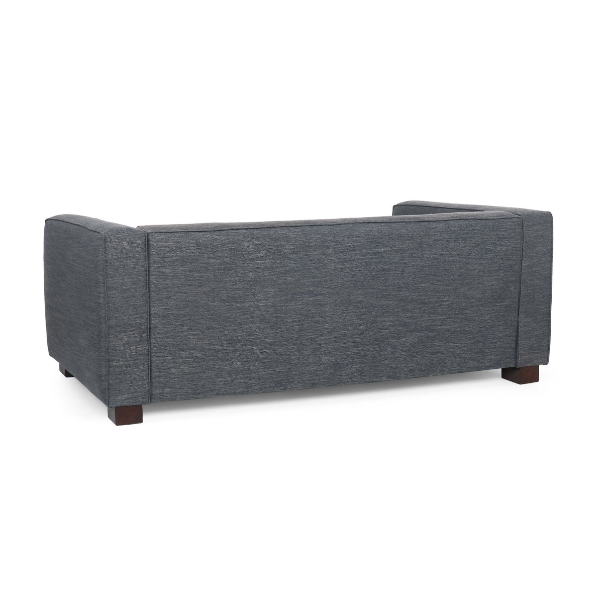 Charcoal Fabric Upholstered Loveseat V499025