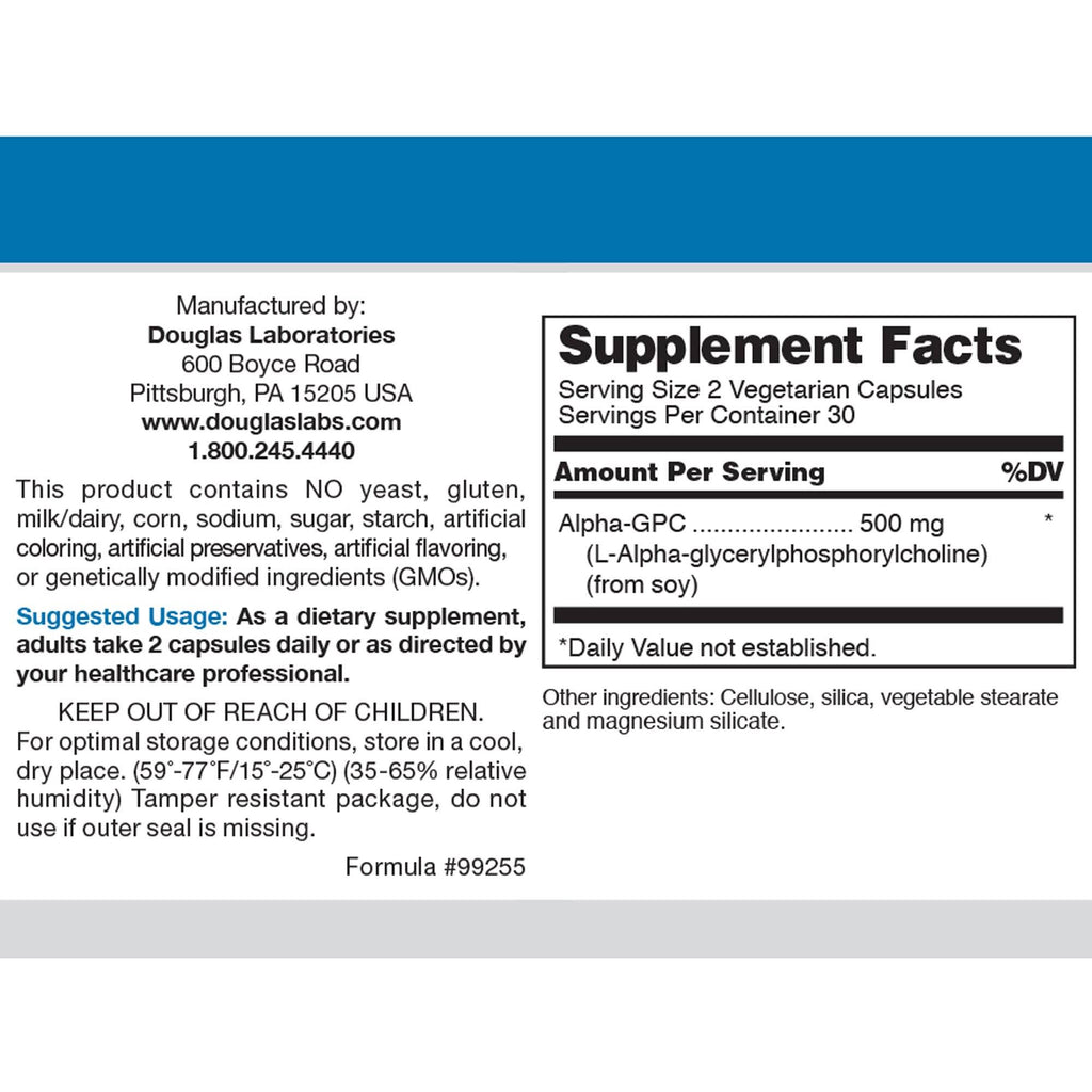 Alpha-GPC 60 Capsules S102402