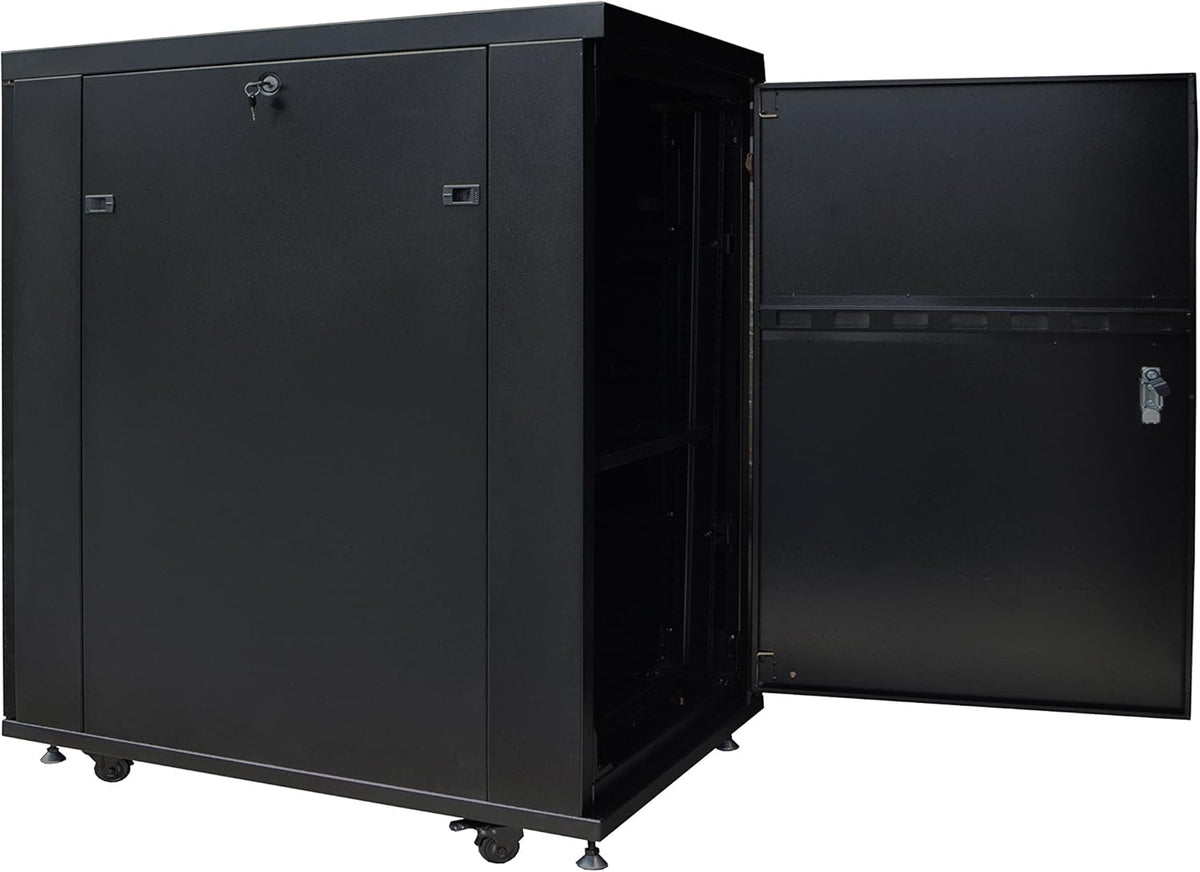 18U 39 inch Deep Server Rack Network Enclosure on Wheels E382754