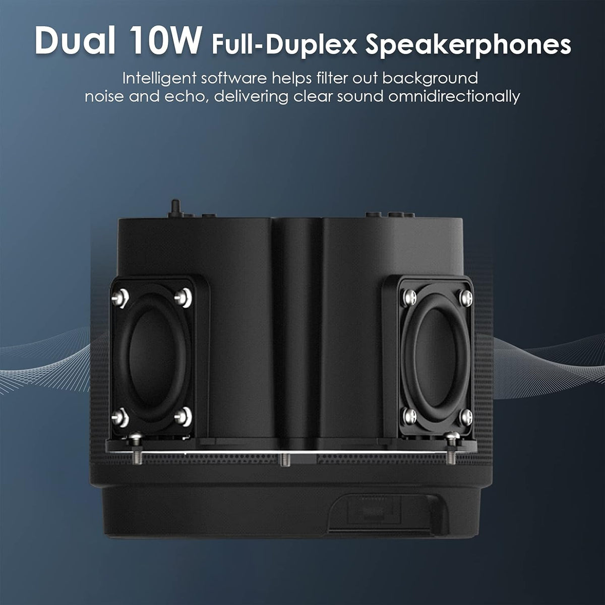 8K 360-Degree Video Conference Camera with 8 Noise-Cancelling Microphones and Speaker P2421