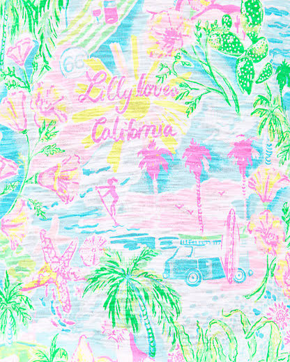 Multi Lilly Loves California Top B453