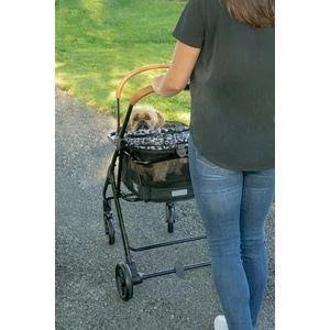Jet Black Dog & Cat Stroller F959