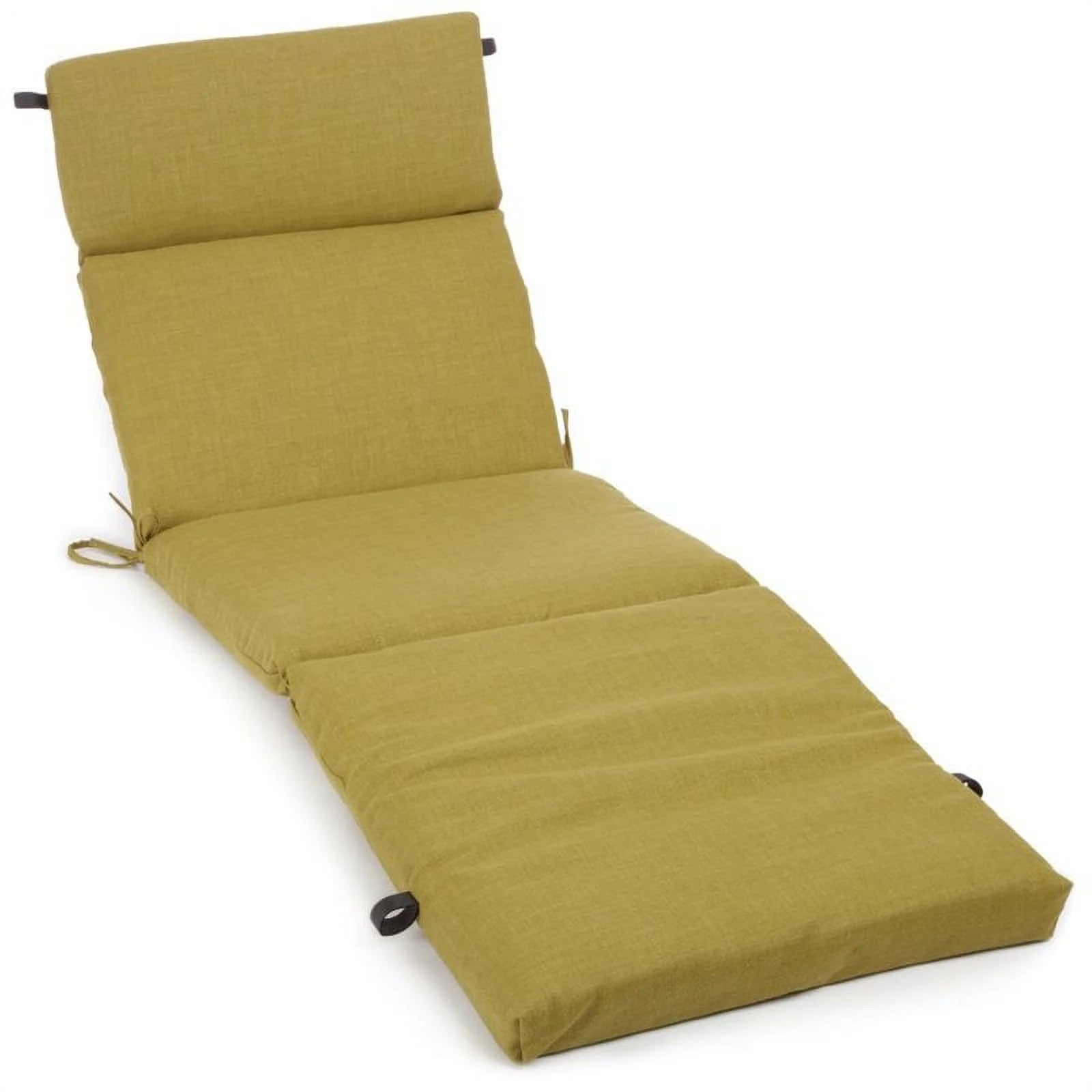 72 x 24 in. Solid Polyester Outdoor Chaise Lounge Cushion, Mocha U35998
